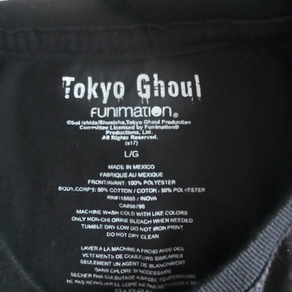 Tokyo Ghoul Ken Kaneki graphic T Shirt - Picture 4 of 7